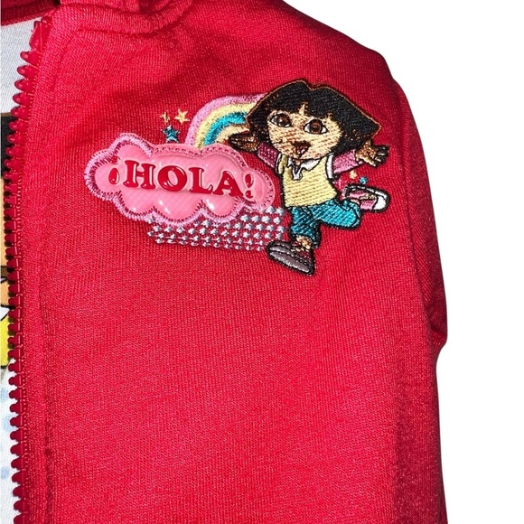 Vintage Y2K Dora The Explorer 3pc Outfit Jeans Top Hoodie 4T 2007 Nick Jr NWT - Picture 3 of 5